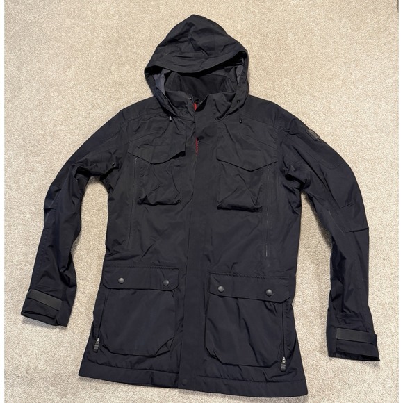 lululemon athletica Other - Mens Lululemon Wet Coast Jacket Size Small Black Sealed Seams Rain Jacket EUC